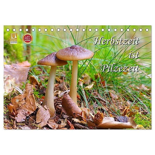 Herbstzeit ist Pilzezeit (Tischkalender 2024 DIN A5 quer), CALVENDO Monatskalender, LianeM