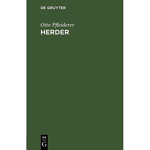 Herder, Otto Pfleiderer