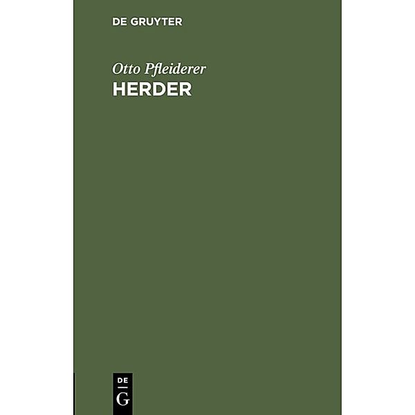 Herder, Otto Pfleiderer