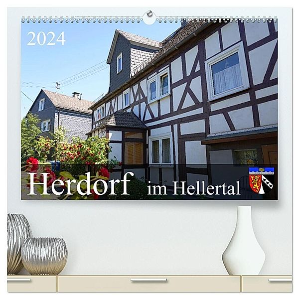 Herdorf im Hellertal (hochwertiger Premium Wandkalender 2024 DIN A2 quer), Kunstdruck in Hochglanz, Markus Behner