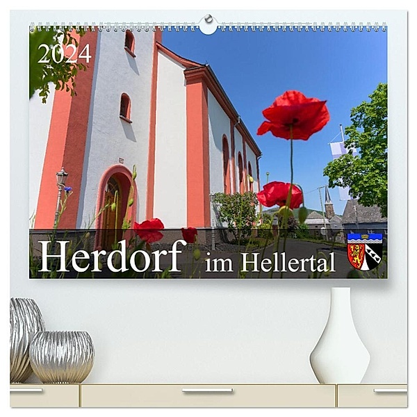 Herdorf im Hellertal (hochwertiger Premium Wandkalender 2024 DIN A2 quer), Kunstdruck in Hochglanz, Markus Behner