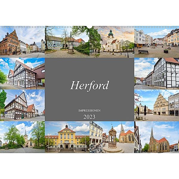 Herford Impressionen (Wandkalender 2023 DIN A2 quer), Dirk Meutzner