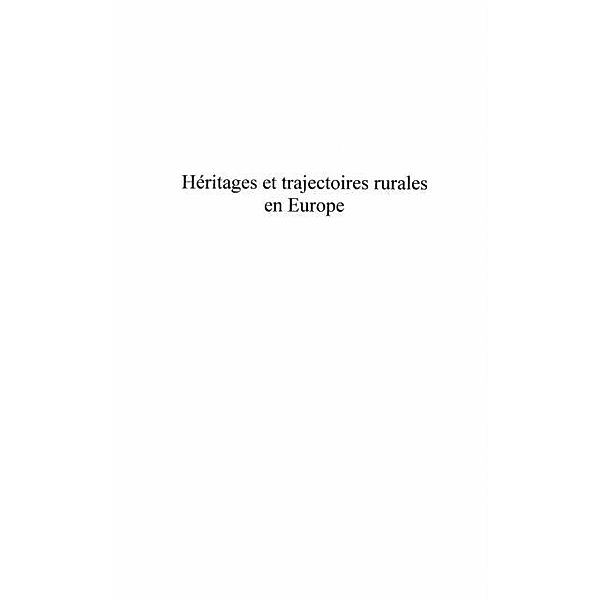Heritages et trajectoires rurales Europe / Hors-collection, Freha Pierre