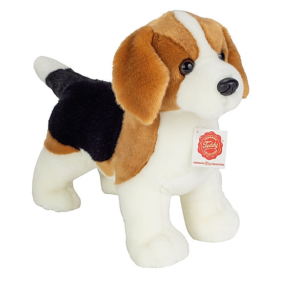 Hermann Teddy Hermann Teddy Kucheltier Beagle, 26 cm, weiss/braun