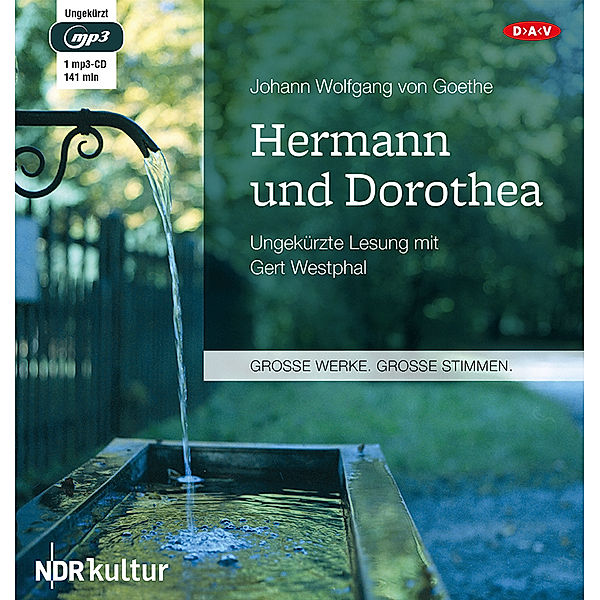 Hermann und Dorothea,1 Audio-CD, 1 MP3, Johann Wolfgang von Goethe