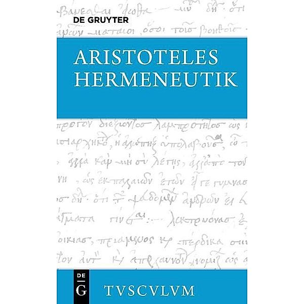 Hermeneutik / Peri hermeneias, Aristoteles