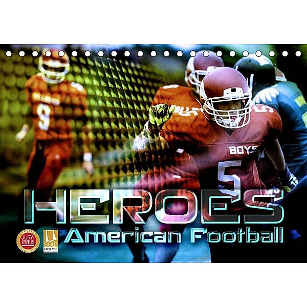 HEROES - American Football (Tischkalender 2023 DIN A5 quer), Renate Bleicher