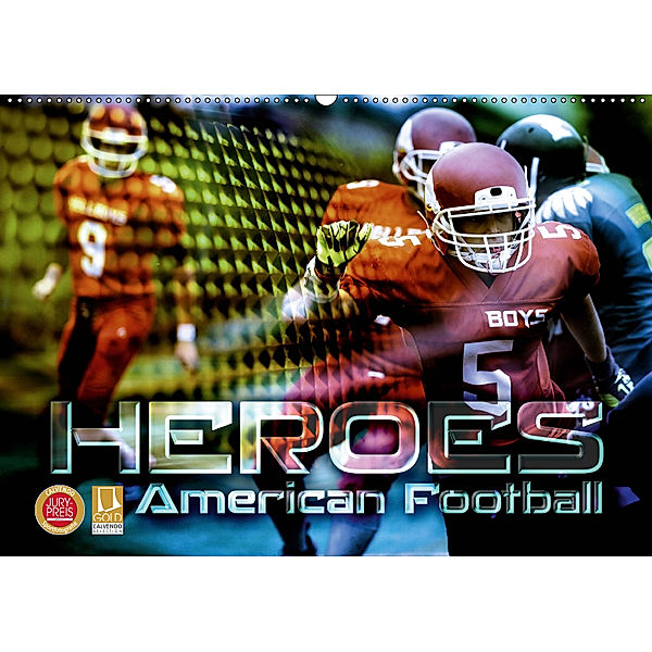 HEROES - American Football (Wandkalender 2019 DIN A2 quer), Renate Bleicher