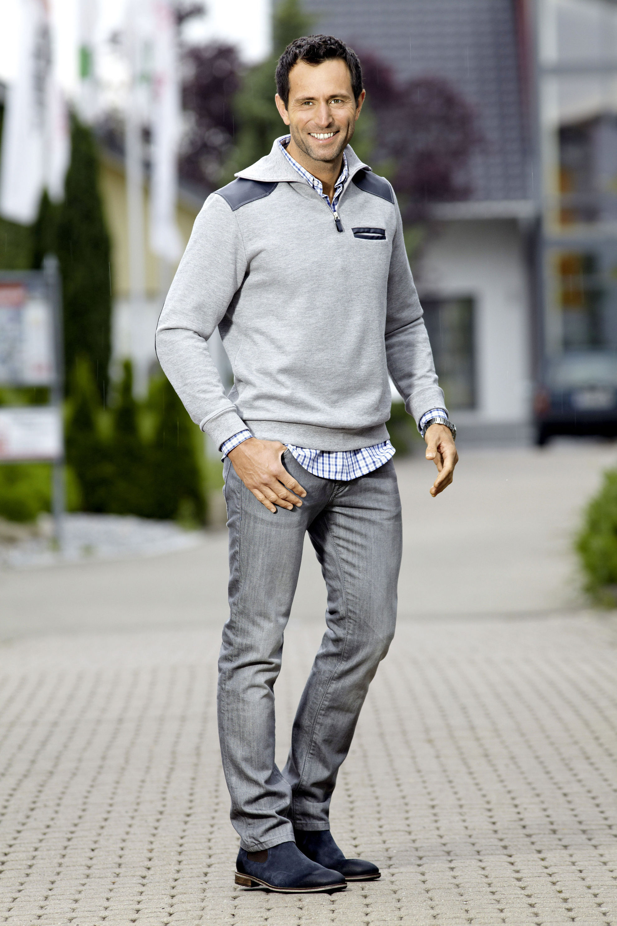 Herren Pullover, grau-melange Größe: 50 52 | Weltbild.de