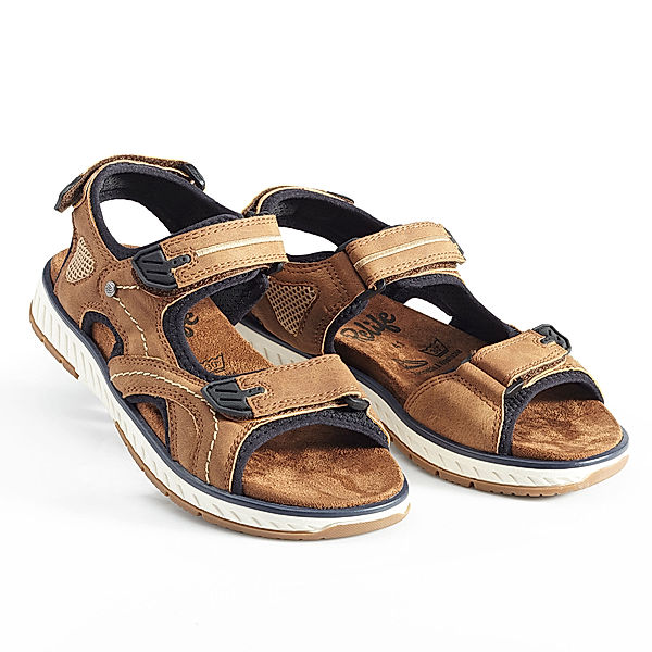 Herren Sandalette Simon (Größe: 45) cognac