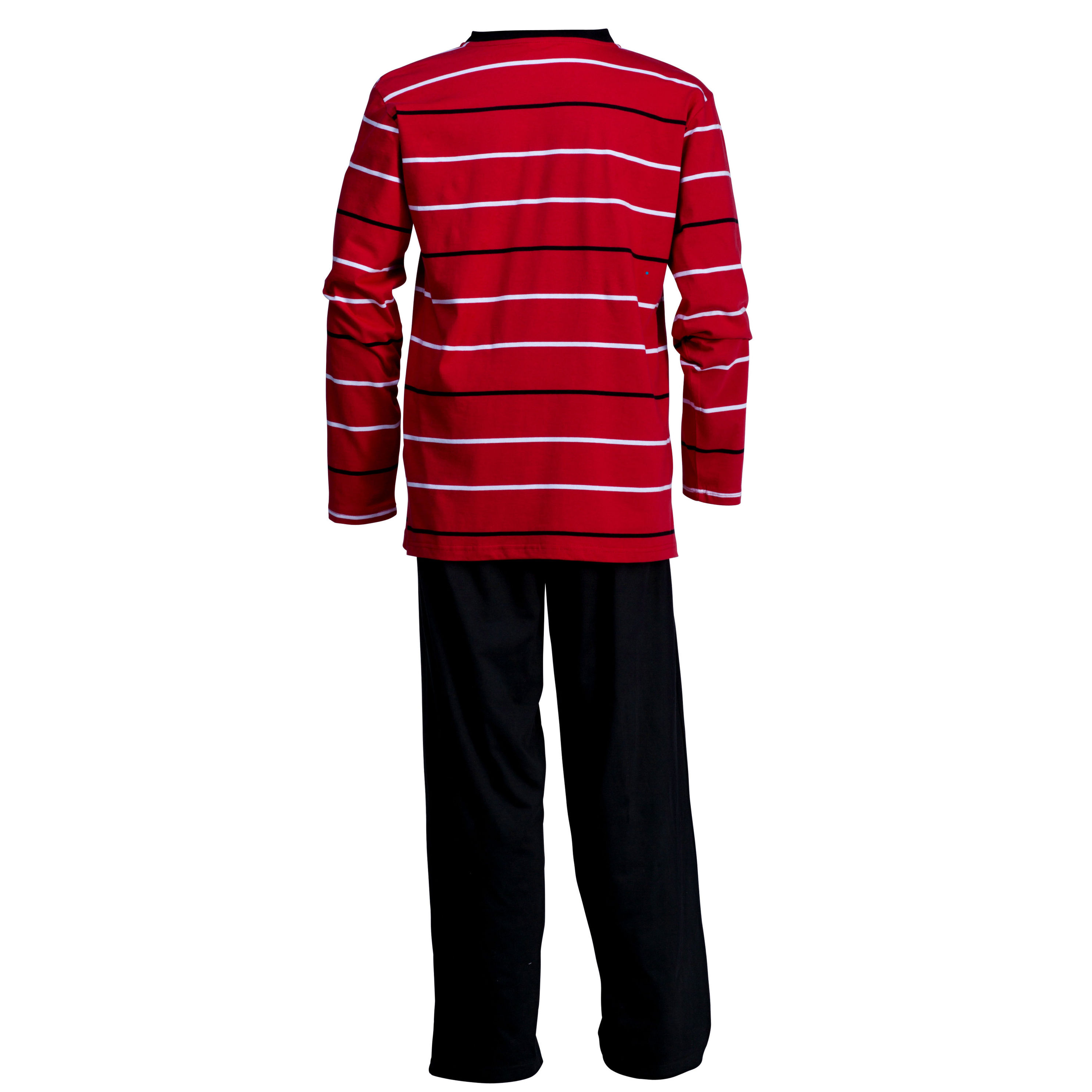 Herren Schlafanzug 2-teilig, rot schwarz Größe: 50 52 | Weltbild.de
