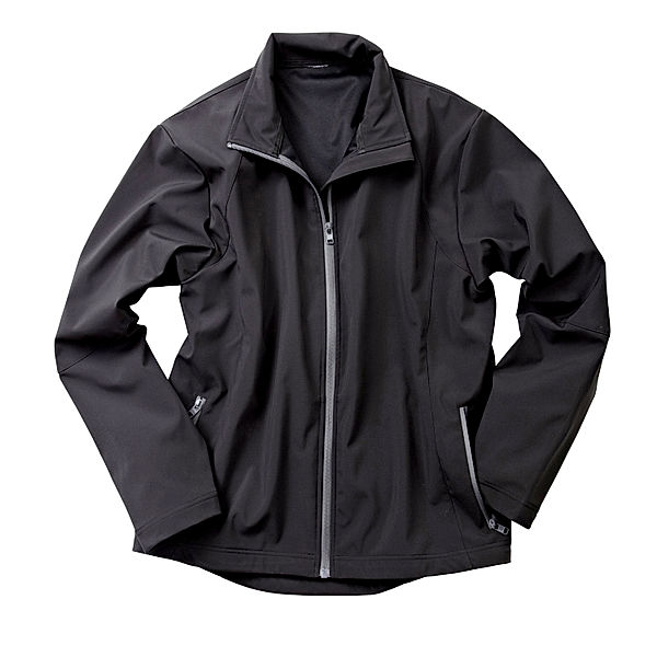 Herren Softshelljacke, schwarz (Größe: S)