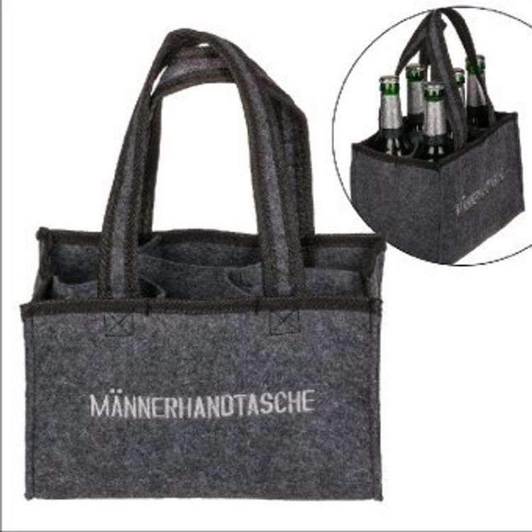 Herrenhandtasche aus Filz, grau, 6 Fächer bestellen | Weltbild.at