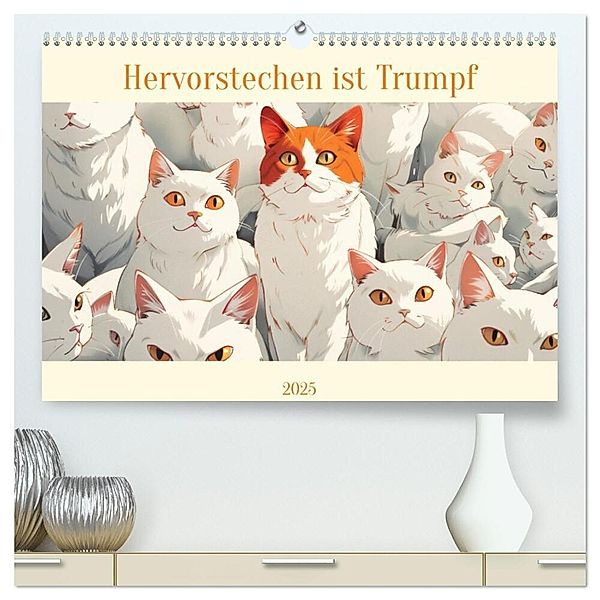 Hervorstechen ist Trumpf (hochwertiger Premium Wandkalender 2025 DIN A2 quer), Kunstdruck in Hochglanz, Calvendo, Liselotte Brunner-Klaus