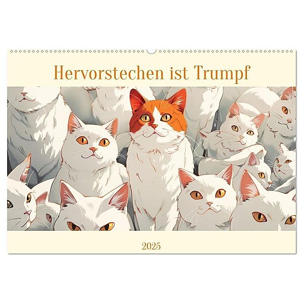 Hervorstechen ist Trumpf (Wandkalender 2025 DIN A2 quer), CALVENDO Monatskalender, Calvendo, Liselotte Brunner-Klaus