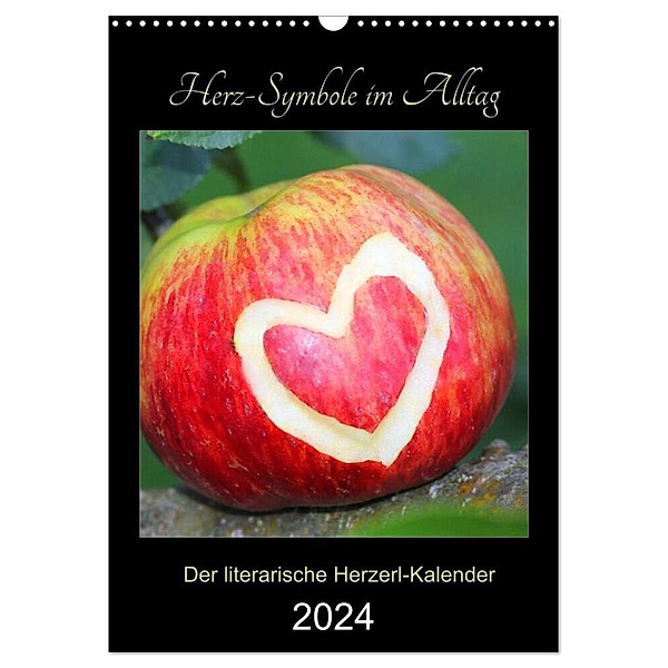 Herz-Symbole im Alltag 2024 (Wandkalender 2024 DIN A3 hoch), CALVENDO Monatskalender, SusaZoom