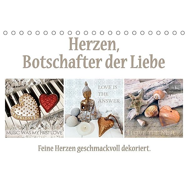 Herzen, Botschafter der Liebe (Tischkalender 2023 DIN A5 quer), Christine B-B Müller
