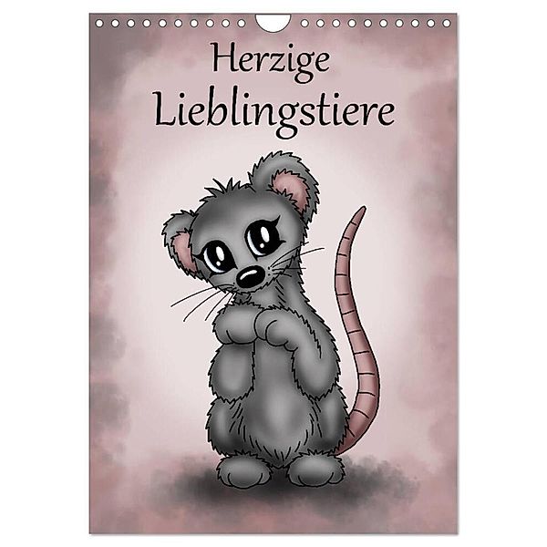 Herzige Lieblingstiere (Wandkalender 2024 DIN A4 hoch), CALVENDO Monatskalender, Pezi Creation / Petra Haberhauer