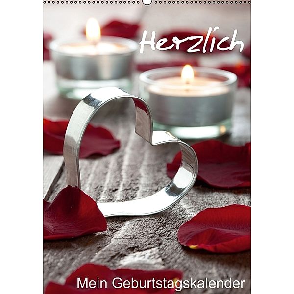 Herzlich-Mein Geburtstagskalender (Wandkalender immerwährend DIN A2 hoch), Corinna Gissemann