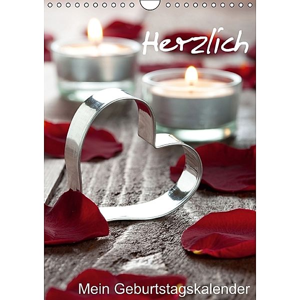 Herzlich-Mein Geburtstagskalender (Wandkalender immerwährend DIN A4 hoch), Corinna Gissemann