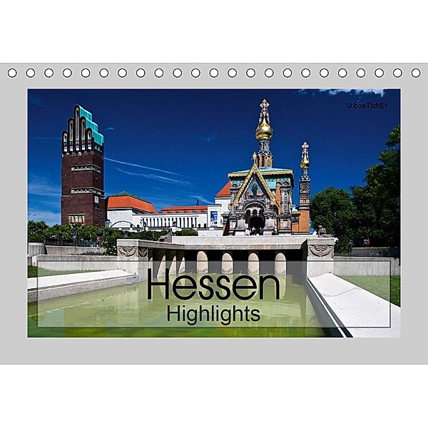 Hessen Highlights (Tischkalender 2020 DIN A5 quer), U. Boettcher