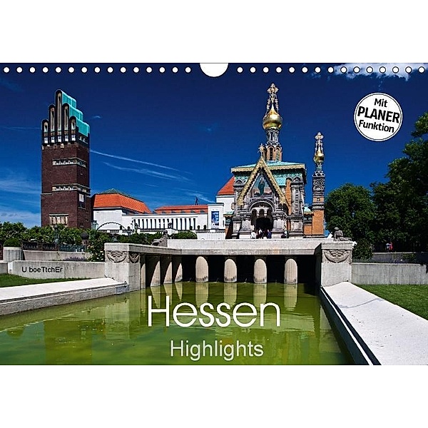 Hessen Highlights (Wandkalender 2017 DIN A4 quer), U. Boettcher