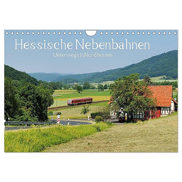 Hessische Nebenbahnen - Unterwegs in Nordhessen (Wandkalender 2024 DIN A4 quer), CALVENDO Monatskalender, Partum Ornamentum