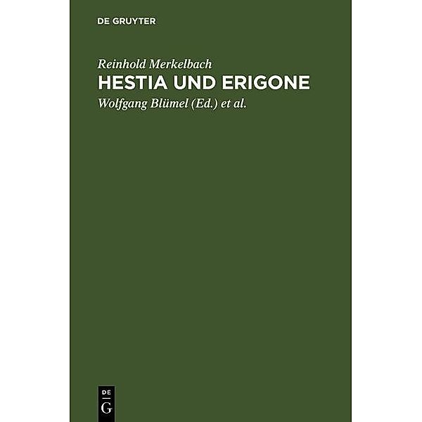 Hestia und Erigone, Reinhold Merkelbach