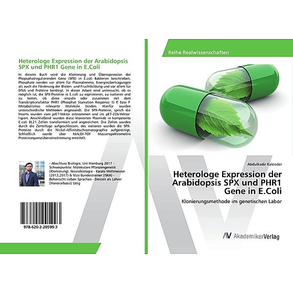 Heterologe Expression der Arabidopsis SPX und PHR1 Gene in E.Coli, Abdulkadir Kalender