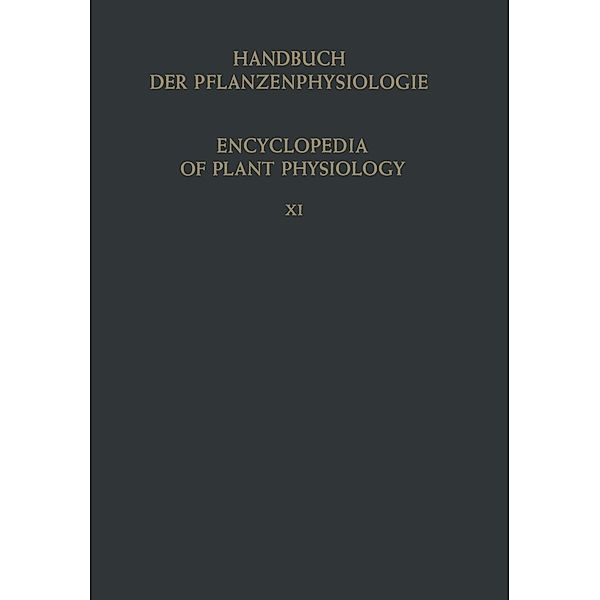 Heterotrophie / Heterotrophy / Handbuch der Pflanzenphysiologie Encyclopedia of Plant Physiology Bd.11