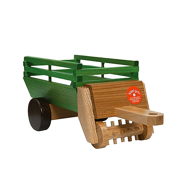 Beck Heu-Ladewagen aus Holz in grün-natur