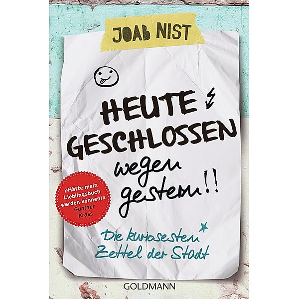 Heute geschlossen wegen gestern, Joab Nist