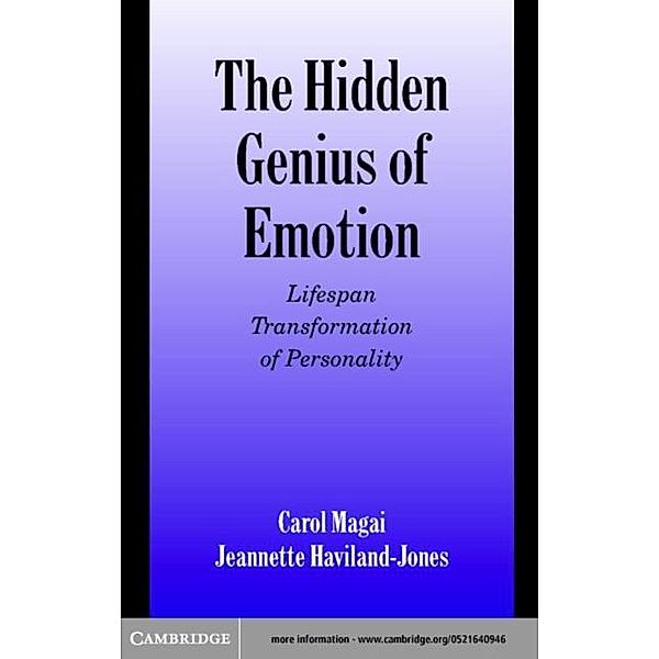 Hidden Genius of Emotion, Carol Magai