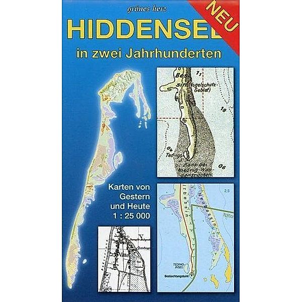 Hiddensee in zwei Jahrhunderten, Faltkarte