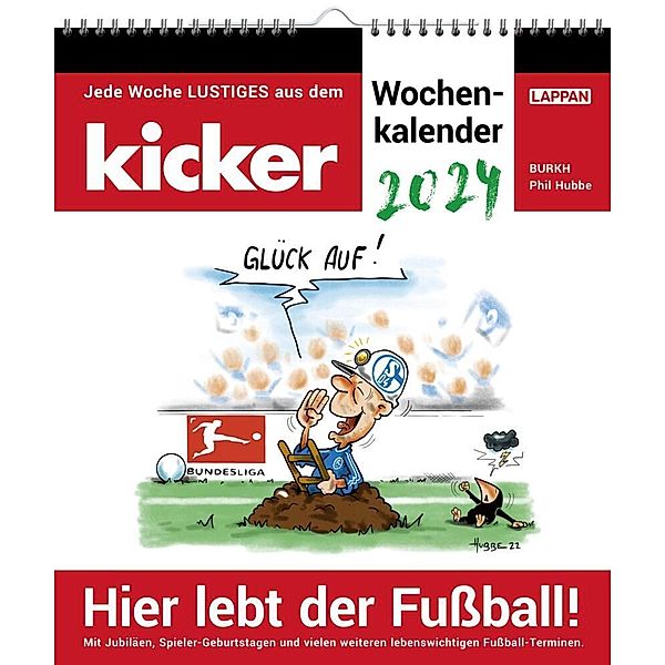 Hier lebt der Fussball! - kicker-Wochenkalender 2024