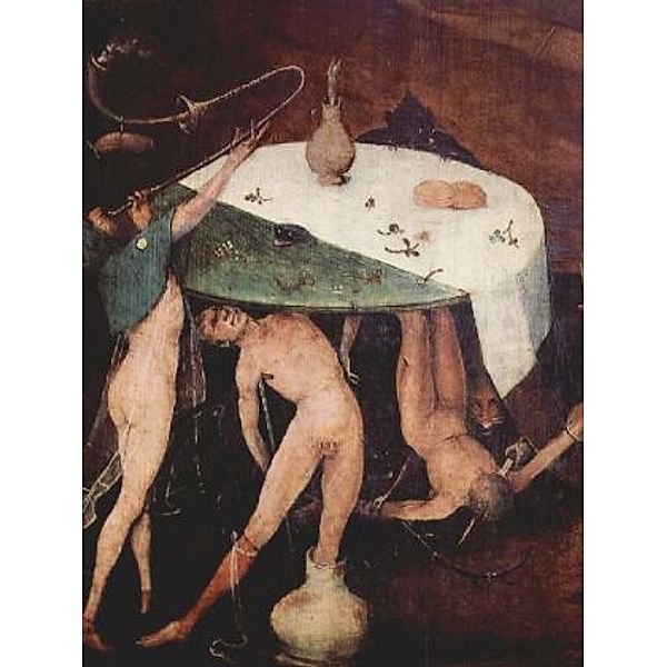 Hieronymus Bosch - Antoniusaltar, Triptychon, Mitteltafel: Versuchung des Hl. Antonius, Detail - 100 Teile (Puzzle)