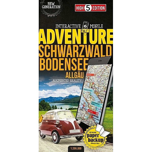 High 5 Edition Interactive Mobile ADVENTUREMAP Schwarzwald Bodensee Allgäu