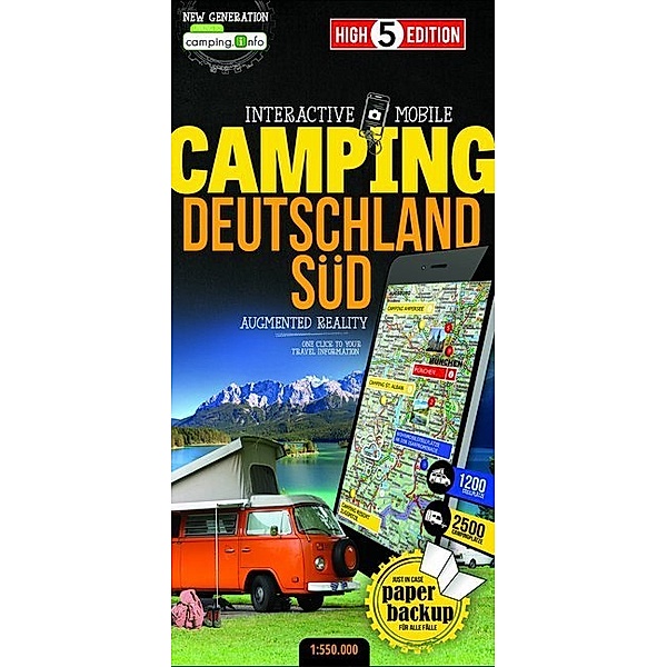 High 5 Edition Interactive Mobile CAMPINGMAP Deutschland Süd. Germany South