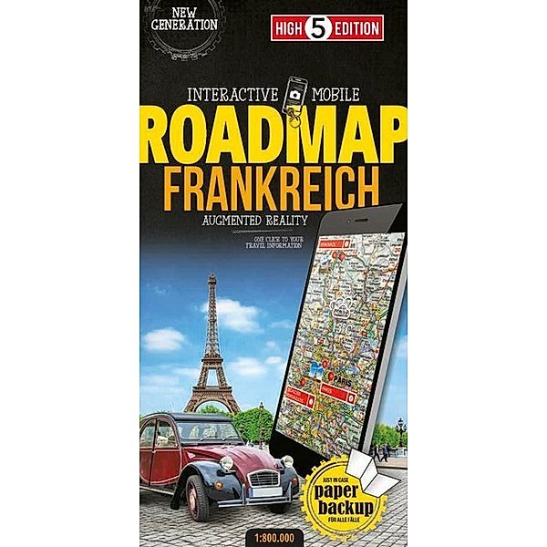 High 5 Edition Interactive Mobile Roadmap Frankreich. France