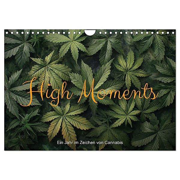 High Moments - Ein Jahr im Zeichen von Cannabis (Wandkalender 2025 DIN A4 quer), CALVENDO Monatskalender, Calvendo, artefacti