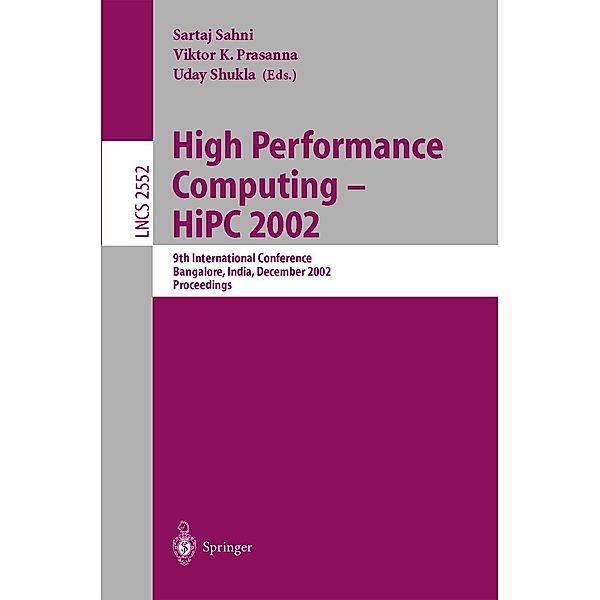 High Performance Computing - HiPC 2002 / Lecture Notes in Computer Science Bd.2552