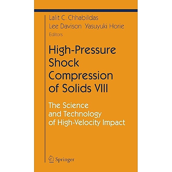 High-Pressure Shock Compression of Solids VIII / Shock Wave and High Pressure Phenomena