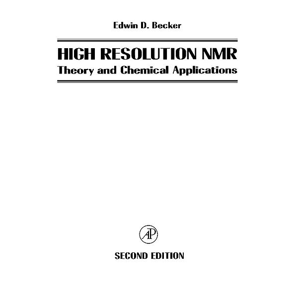 High Resolution NMR, Bozzano G Luisa