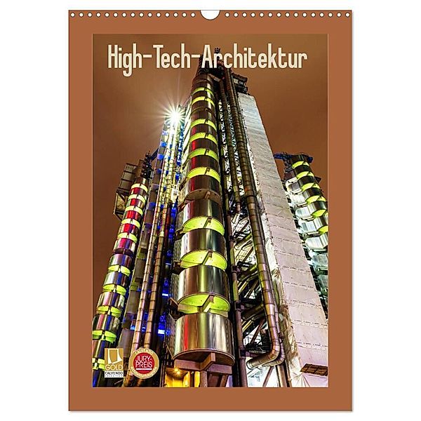 High-Tech-Architektur (Wandkalender 2025 DIN A3 hoch), CALVENDO Monatskalender, Calvendo, Christian Müller