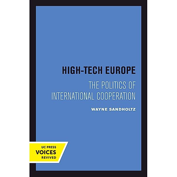 High-Tech Europe / Studies in International Political Economy Bd.24, Wayne Sandholtz