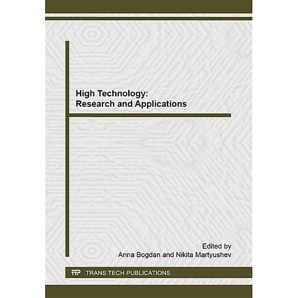 High Technology: Research and Applications