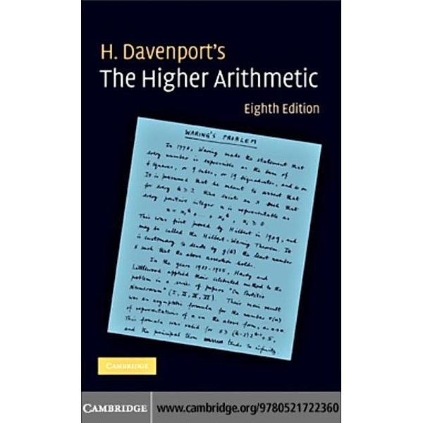 Higher Arithmetic, H. Davenport