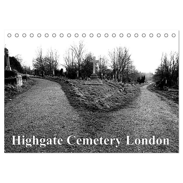 Highgate Cemetery London (Tischkalender 2024 DIN A5 quer), CALVENDO Monatskalender, Bert Burkhardt