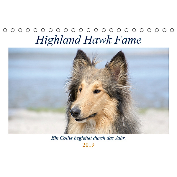 Highland Hawk Fame - Ein Collie begleitet durch das Jahr (Tischkalender 2019 DIN A5 quer), Andreas Zimmermann