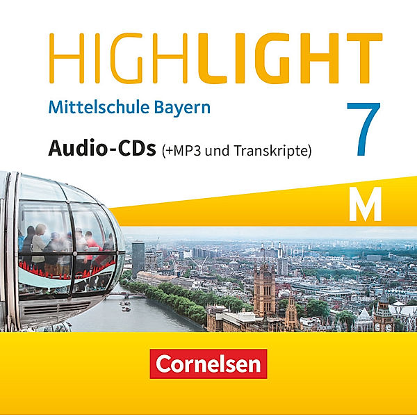 Highlight - Highlight - Mittelschule Bayern - 7. Jahrgangsstufe,Audio-CDs (+MP3 und Transkripte) für M- Klassen